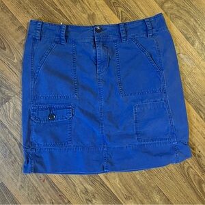 Anthropologie Paper Boy Blue Cargo Skirt